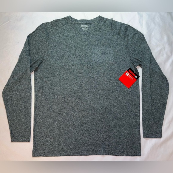 Wolverine NWT Men’s Size L Grey Moisture Wicking Long Sleeve Summer Shirt - Picture 1 of 7